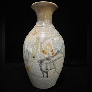 Handmade pottery vase